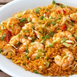 Arroz Frito con Camarones