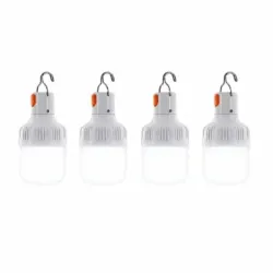 4 Foco Led Recargable Por USB 40 W