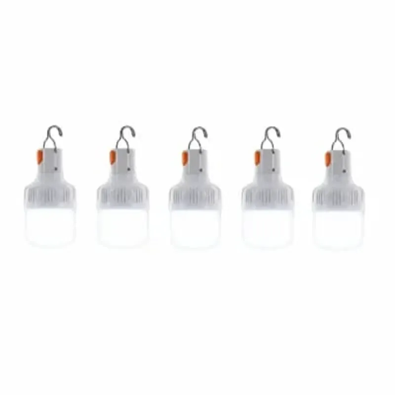 5 Foco Led Recargable Por USB 20 W