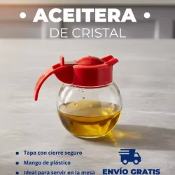 Aceitera de cristial