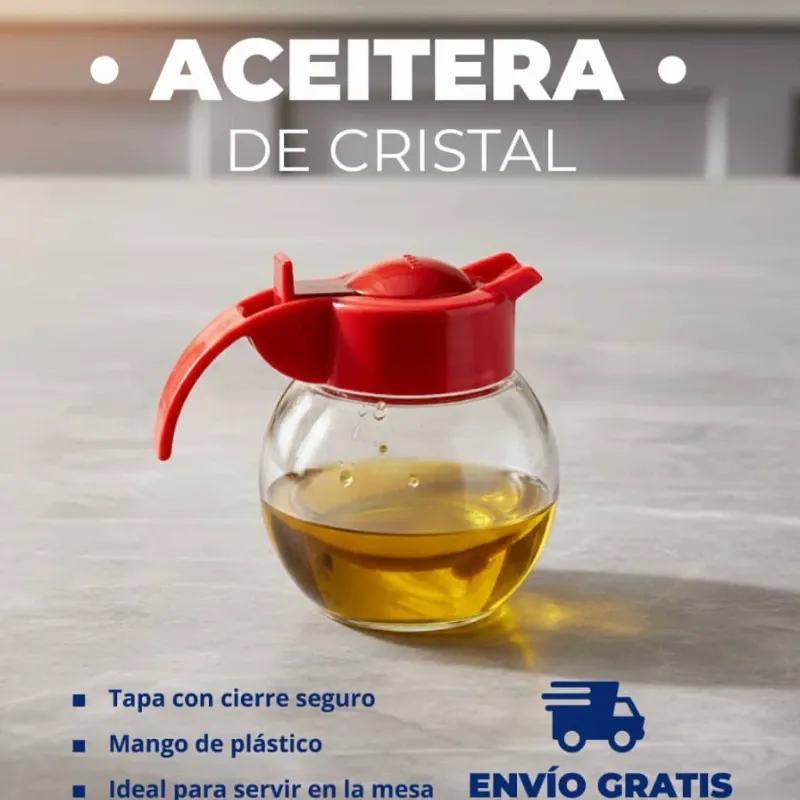 Aceitera de cristial