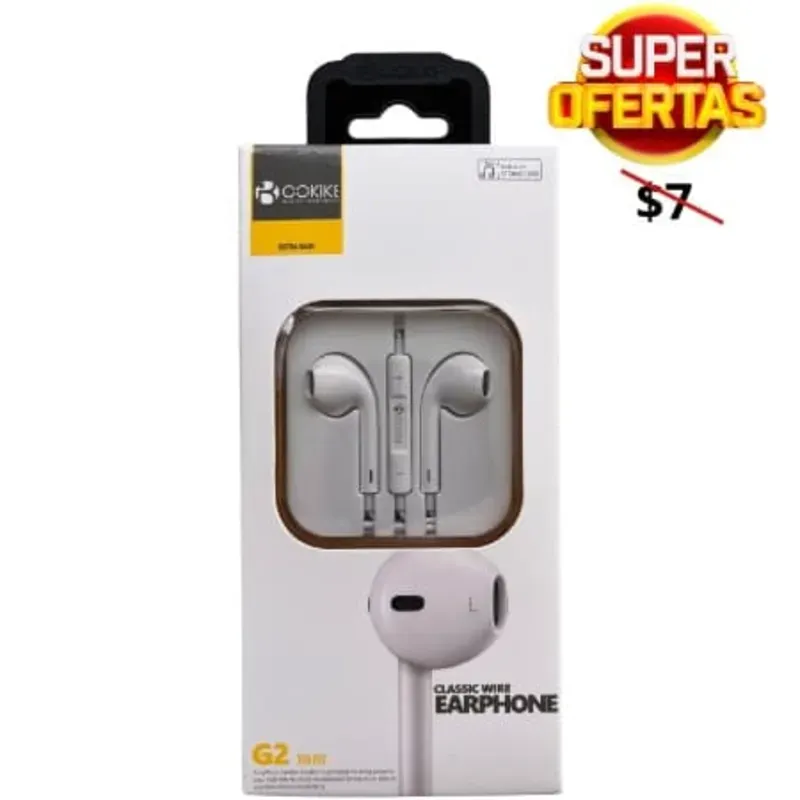 Audífonos Manos Libres Con Cable/ G2