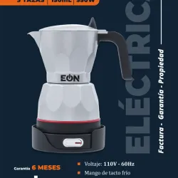 Cafetera eléctrica de 3 tazas 150 ML color gris