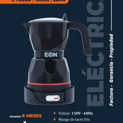Cafetera eléctrica de 3 tazas 150 ML color negro