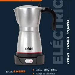 Cafetera eléctrica de 6 tazas 300 ML color gris