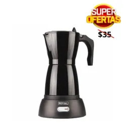 Cafetera Eléctrica Royal Negra De 6 Tazas 