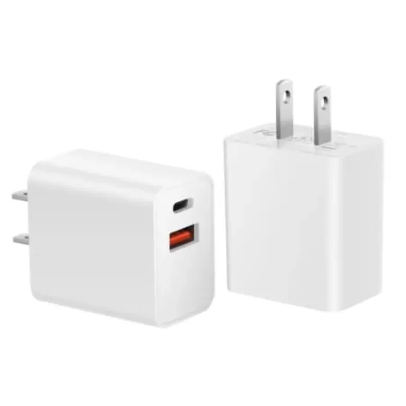 Cargador De Dos Puertos Usb+Tipo C 20W