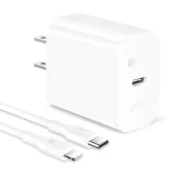 Cargador rápido GAR154 de 20 W con cable tipo C a Lightning