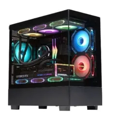 Chasis De Cristal Templado Wjcoolman Basalt Pro Negro
