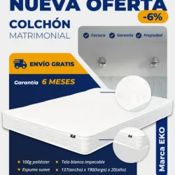 Colchon matrimonial, sellado al vacío