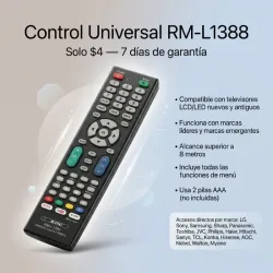 Control Remoto Universal Para TV LED / LCD