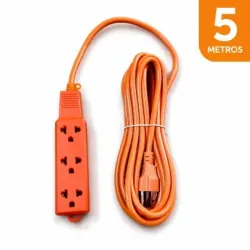 Extensión Eléctrica Naranja 5M