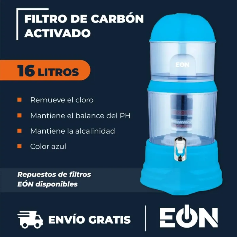 Filtro De Carbón Activado 16 Litros