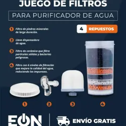 Juego de filtros para purificador de agua