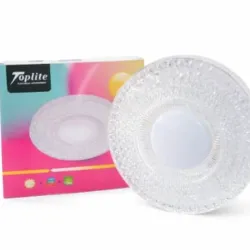 Lámpara Led Redonda De Cristal