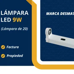 Lámpara para tubo Led de 9w