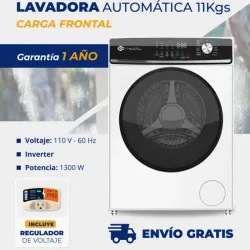 Lavadora Automática de 11 Kg Eko Carga Frontal, con regulador incluido 