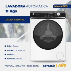 Lavadora Automática de 11 Kg Eko Carga Frontal