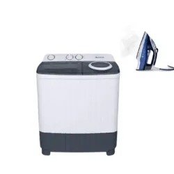 Lavadora Semiautomática 9KG + Plancha A Vapor Royal