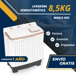 Lavadora Semiautomática Eko de 8.5 kg
