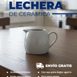 Lechera de cerámica