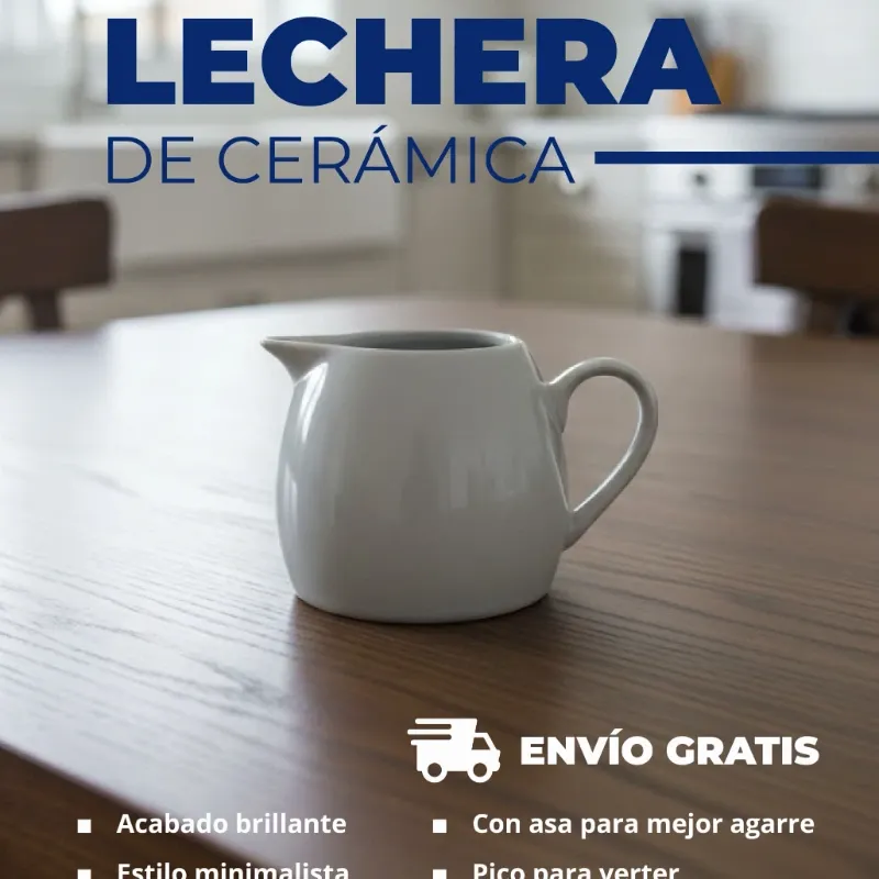 Lechera de cerámica