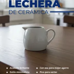 Lechera de cerámica
