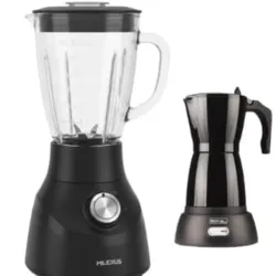 Licuadora 1.5L Vaso De Vidrio Milexus + Cafetera 6 Tazas Royal
