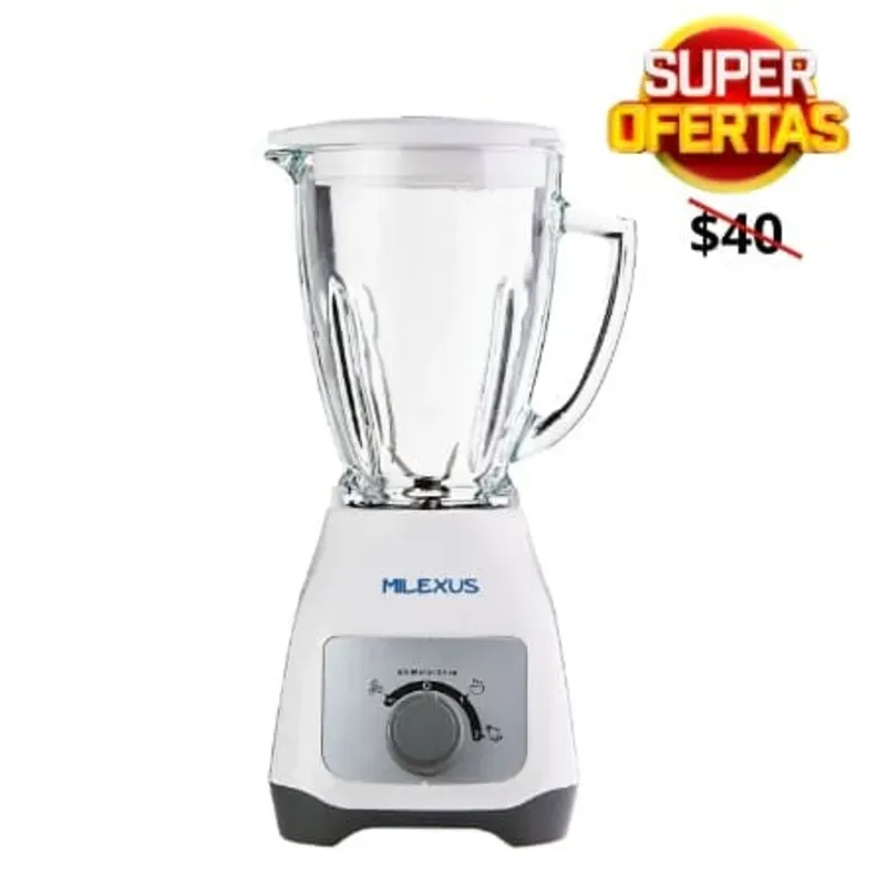 Licuadora Milexus Con Jarra De Vidrio 550W