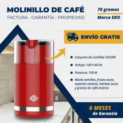 Molinillo para granos de café y especies enteras