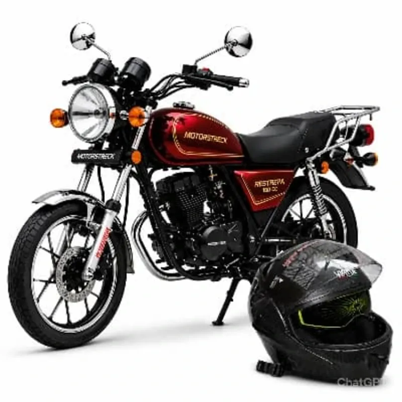 Motor Restrepa Azul 150 CC + Casco Integral De Fibra De Carbono