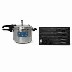 Olla De Presión Para Inducción + Set De Cuchillos