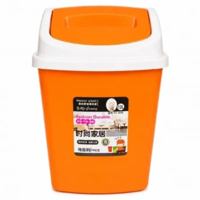 Papelera Plastica Con Tapa Basculante 12 L