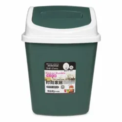 Papelera Plastica Con Tapa Basculante 12 L