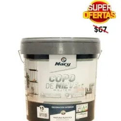 Pintura Mate Copo De Nieve Macy Color Blanco 15L