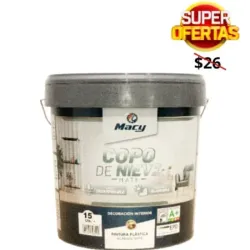 Pintura Mate Copo De Nieve Macy Color Blanco 4L