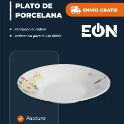 Platos (diseño floreado)