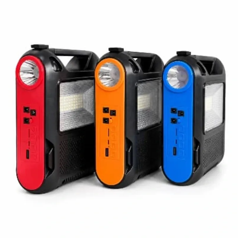 Radio Con Panel Solar, Linterna, Bluetooth Y Lampara Led