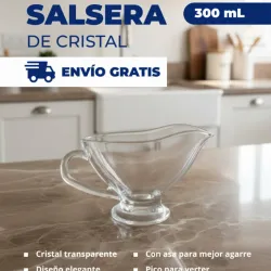 Salsera de cristal 300 ML