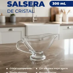 Salsera de cristal 300 ML