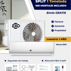 Split de 1 Tonelada Eko sin montaje incluido, con accesorios