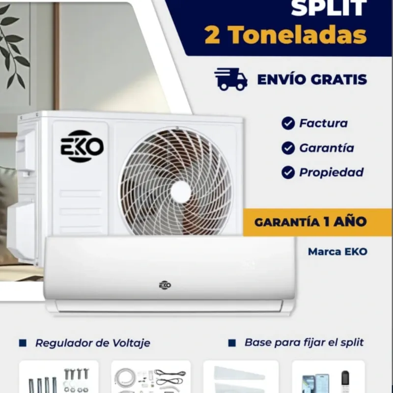 Split de 2 toneladas Eko sin montaje incluido, con accesorios