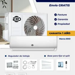 Split de 2 toneladas Eko sin montaje incluido, con accesorios+ regalo