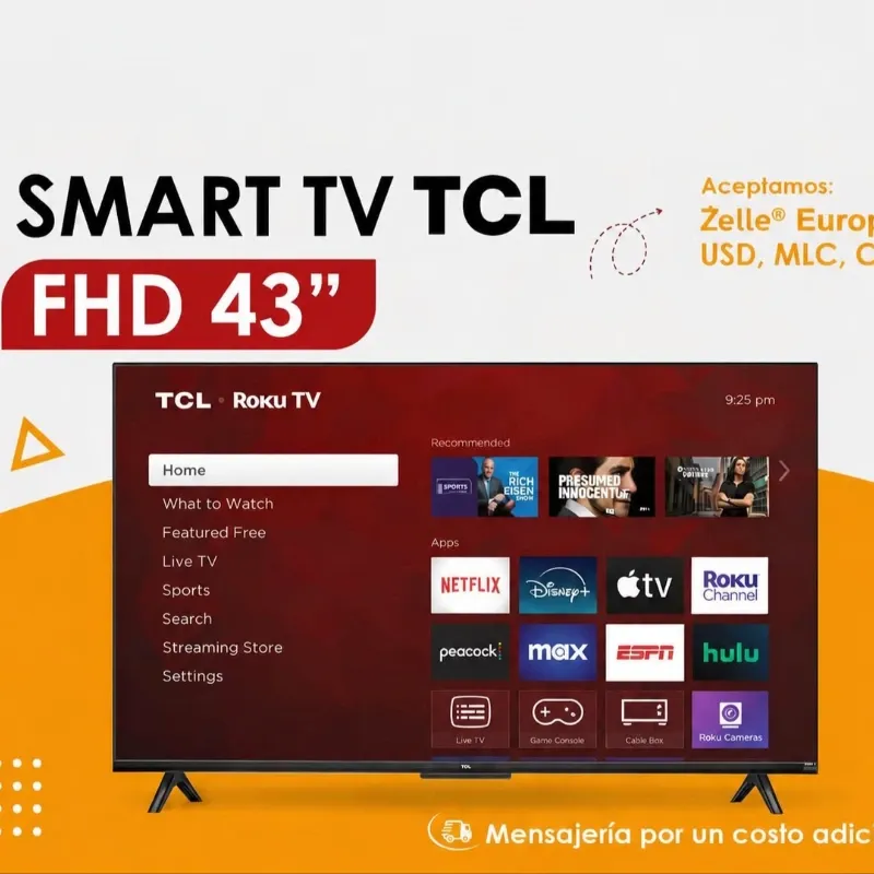 Televisor Smart TV de 43" TCL FHD