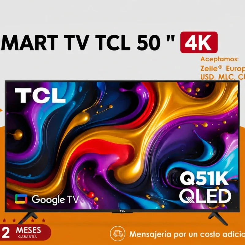 Televisor Smart TV de 50" 4K QLED