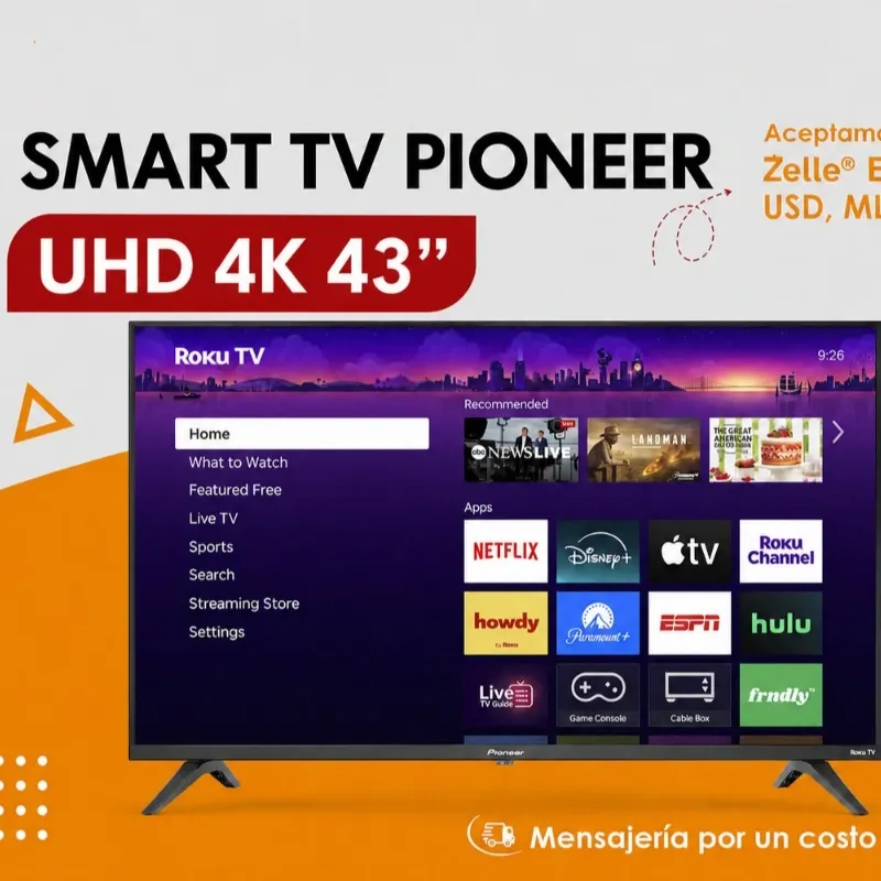 Televisor Smart TV Pioneer de 43" UHD 4K