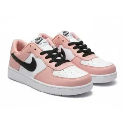 Tenis Nike Air Force Rosado con Blanco y Negro