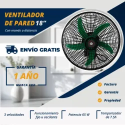Ventilador de pared de 18" Eko