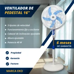 Ventilador de pedestal de 16"