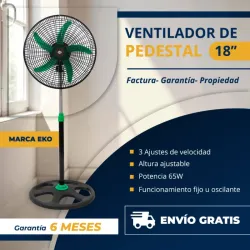 Ventilador de pedestal de 18"